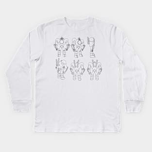 Robot Art Kids Long Sleeve T-Shirt